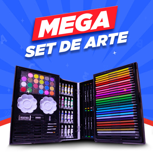 MEGA SET DE ARTE - KIT COMPLETO DE PINTURA Y DIBUJO