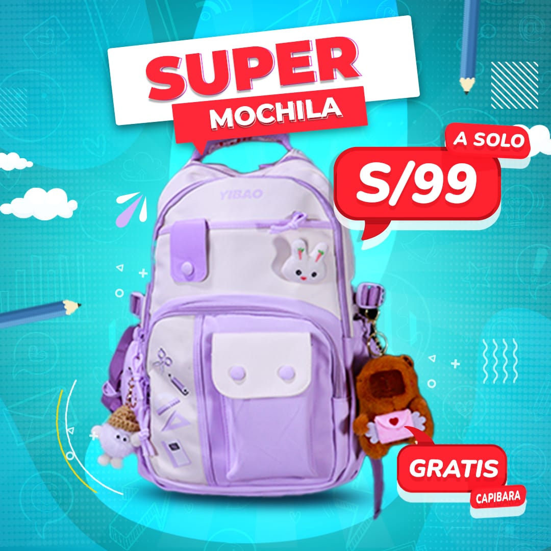 MOCHILA REFORZADA TAMAÑO OFICIO